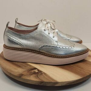 Cole Haan Women's ØriginalGrand Platform Wingtip Oxfords W28346 Size 9 B
